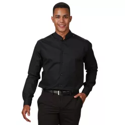 Garys red line férfi slim fit ing mao gallérral (xl) – munkaruházat