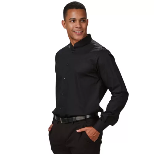 Garys red line férfi slim fit ing mao gallérral (xl) – munkaruházat