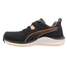 Puma Stepper BLK/Peach Low S3S ESD HRO SR női munkavédelmi cipő (42)