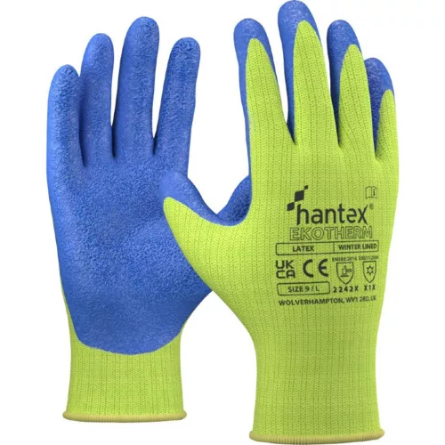 HANTEX Hi-Vis latexmártott téli kesztyű (11/XXL)