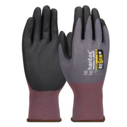   HANTEX REGEN kötött, poliészter, nitril tenyérmártott munkavédelmi kesztyű - bliszteres (09/L)