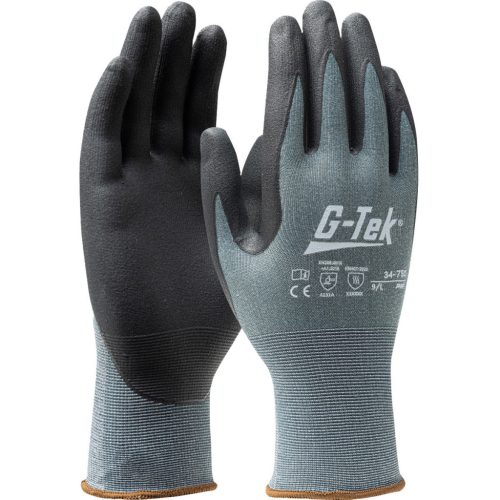 G-TEK X-Treme kötött, nitrilhab tenyérmártott munkavédelmi kesztyű (10/XL)