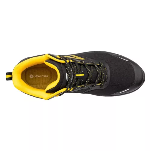 Albatros DALTON Blk Yellow Mid S3L ESD FO SR munkavédelmi bakancs
