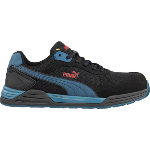 Puma Frontside BLK/Blue low S1PS ESD FO HRO SR munkavédelmi cipő (41)