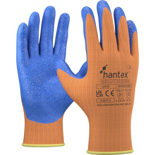HANTEX Hi-Vis latexmártott téli kesztyű (08/M)