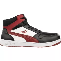   Puma Frontcourt BLK/WHT/RED Mid S3L ESD FO HRO SR munkavédelmi bakancs (47)