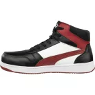 Puma Frontcourt BLK/WHT/RED Mid S3L ESD FO HRO SR munkavédelmi bakancs (47)