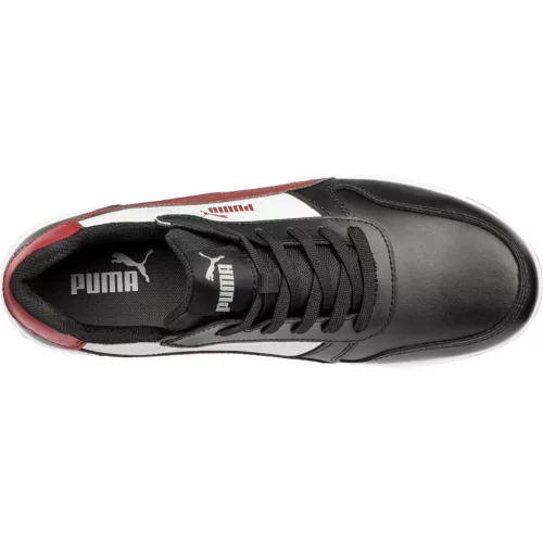 Puma Frontcourt BLK/WHT/RED Low S3L ESD FO HRO SR munkavédelmi cipő (47)