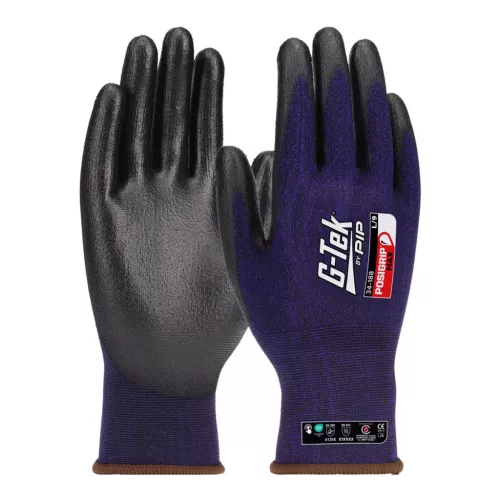G-TEK PosiGrip MAX 18G kötött, tenyérmártott munkavédelmi kesztyű - bliszteres (10/XL)