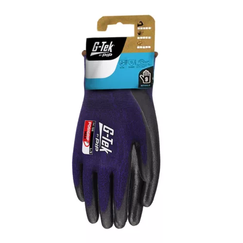 G-TEK PosiGrip MAX 18G kötött, tenyérmártott munkavédelmi kesztyű - bliszteres (10/XL)