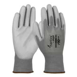  HANTEX PXP-G kötött poliészter, PU tenyérmártott munkavédelmi kesztyű (2pár) - bliszteres (09/L)