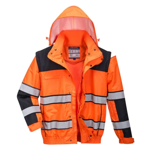 C466 - Hi-Vis Classic Bomber dzseki (XL)