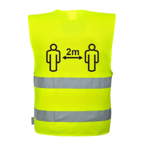 Portwest C406 covid jól láthatósági mellény (xxL/3xL) munkavédelmi ruházat – munkaruházat