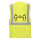 CV76 - Távolságtartásra figyelmeztető vezetői mellény 2 m (XXL)