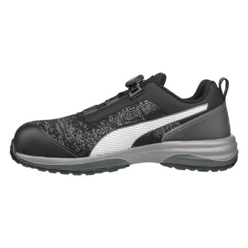 Puma charge black disc low S1P esd HRO SRC munkavédelmi cipő (46)