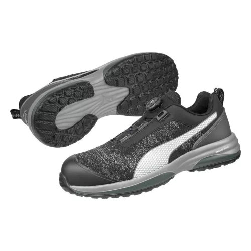 Puma charge black disc low S1P esd HRO SRC munkavédelmi cipő (46)