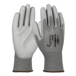   HANTEX PXP-G kötött poliészter, PU tenyérmártott munkavédelmi kesztyű (2pár) - bliszteres (08/M)