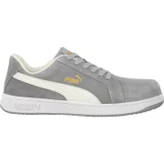 Puma iconic suede grey low S1PL esd FO HRO SR munkavédelmi cipő (43) – munkavédelmi lábbeli