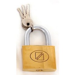 Lakat Kínai 50mm réz azonos zárlatú.egy kulcsos