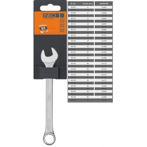 Neo 9x93 mm crv csillag-villáskulcs extra rövid<br />cik.09-709