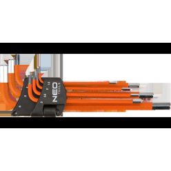 Neo imbuszkulcs készlet műanyag tokban, s2 acél 7 részes