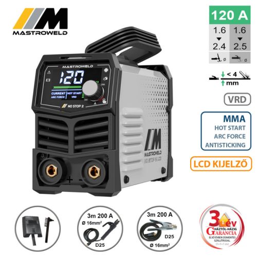 NO STOP 2  LCD hegesztő inverter (MMA)