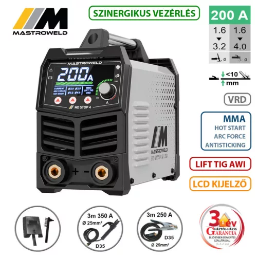NO STOP 4  LCD hegesztő inverter (MMA)