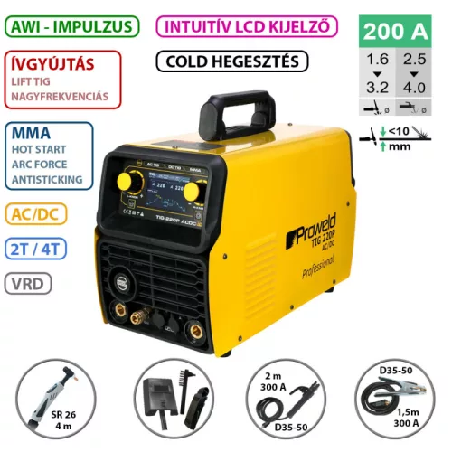 TIG-220 AC/DC hegesztő inverter *