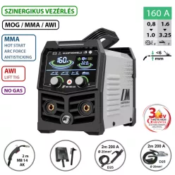 MASTRO MIG-160 LCD multifunkciós hegesztő inverter