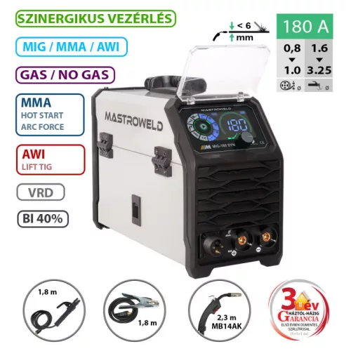 MASTRO MIG-180 SYN multifunkciós hegesztő inverter