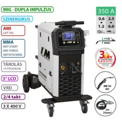 MASTRO MIG-350 Dualpulse hegesztő inverter