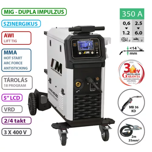 MASTRO MIG-350 Dualpulse hegesztő inverter
