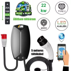Mastroweld EVoCHARGE 22 kW fali töltő 5m **