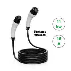 Type2 toldókábel 5 m 11kw - 16A