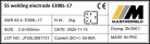 Hegesztő elektróda rozsdamentes E308-17 2,5mm 2kg - Mastroweld