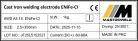 Hegesztő elektróda öntöttvas ENiFe-Cl 2,5mm 1kg - Mastroweld