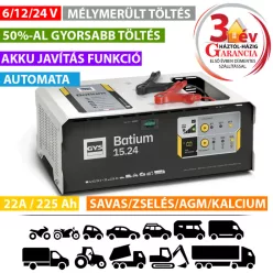 Batium 15/24 garancia – akkumulátor és töltő