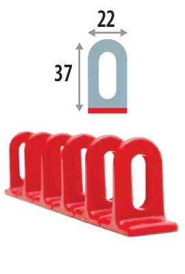 Multipad piros lapos 6x22x156 mm 3db/csomag