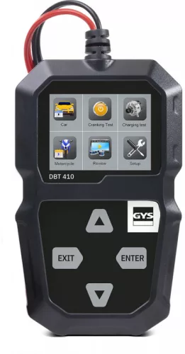DBT-410 START/STOP akku teszter