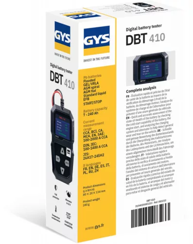 DBT-410 START/STOP akku teszter