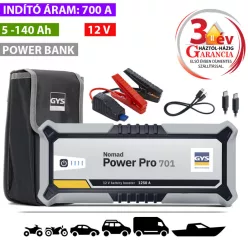 Nomad Power PRO 701 FC lítiumion akkumulátoros indító