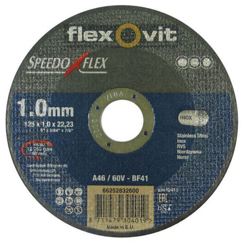 Vágókorong Speedoflex 125x1x22,2mm BF41 fém-inox **