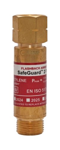 Visszaégésgátló patron FBA SG2 G3/8L acetilén reduktorra