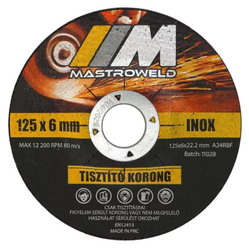 Tisztító korong 125x6,0mm Mastroweld