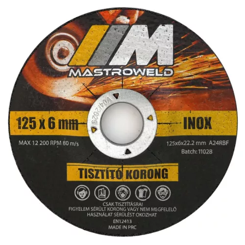 Tisztító korong 125x6,0mm Mastroweld