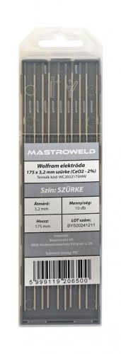 Wolfram elektróda 175 x 3,2 mm szürke (CeO2 - 2%) MW