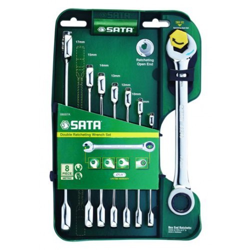 Sata csillag-villáskulcs 8 részes racsnis