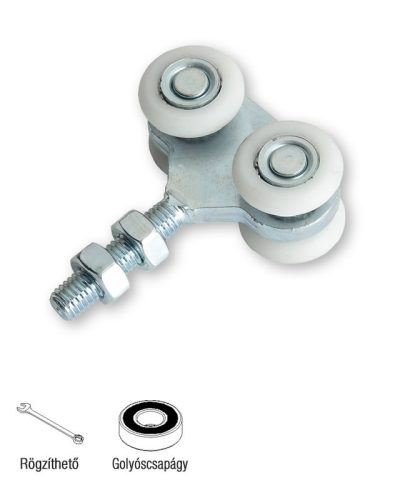 Úszókapu 4görgős  műanyag szerkezet 756NY.P