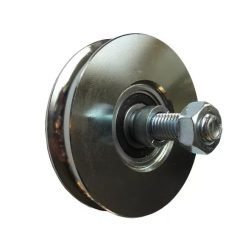 Tolókapugörgő  100mm U,tengellyel 