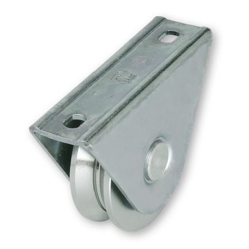 Tolókapu kerék talpas villásszerkezettel "Y" profillal 80mm 411.80